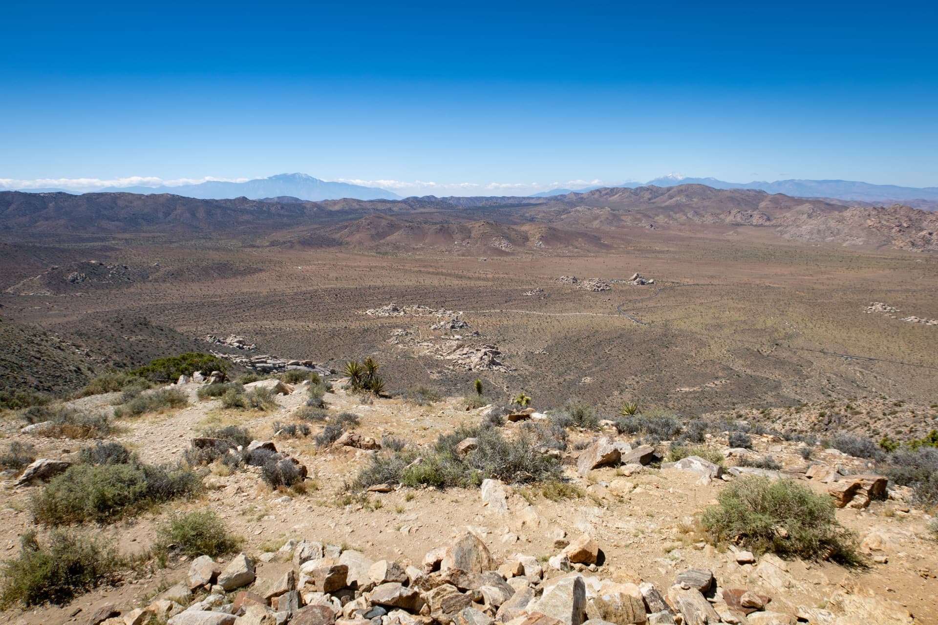 View from the top of Ryan Mountain in Joshua Tree National Park