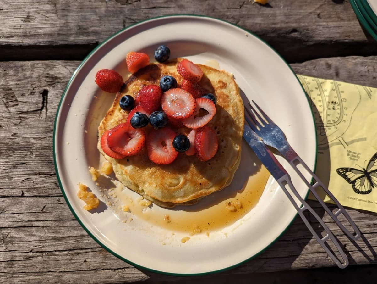 Camp-made pancake