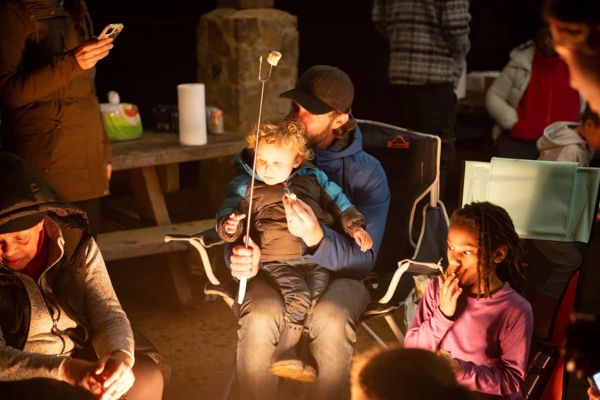 Campfire with storytelling
