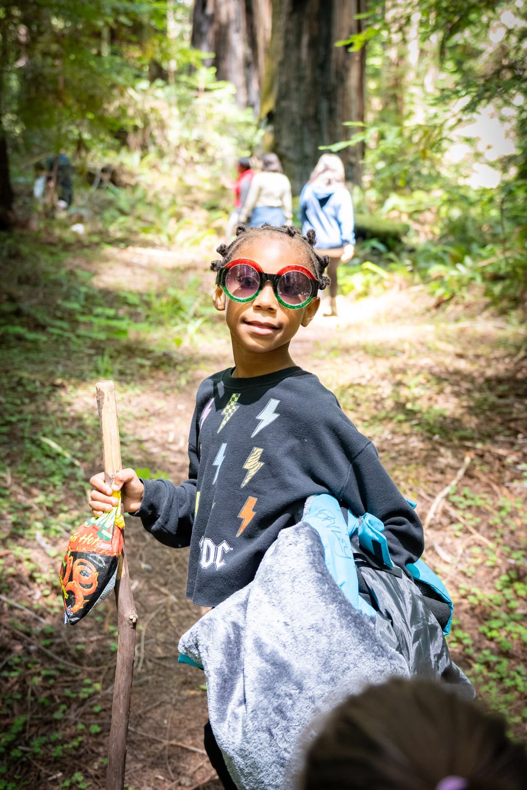 Bailey's daughter hiking on the trail with confidence and joy